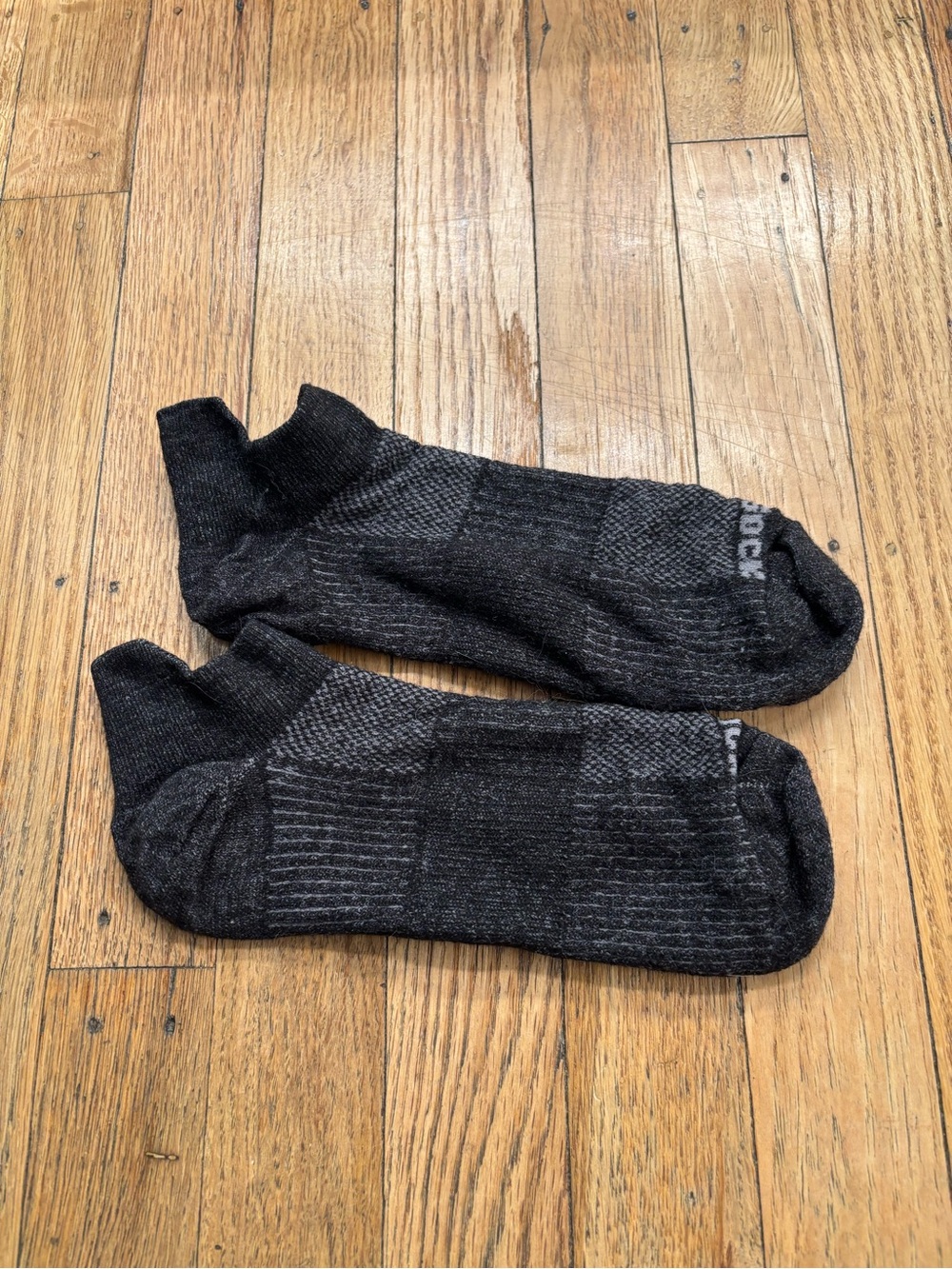 Wrightsock tab ankle Socks - Black/Grey